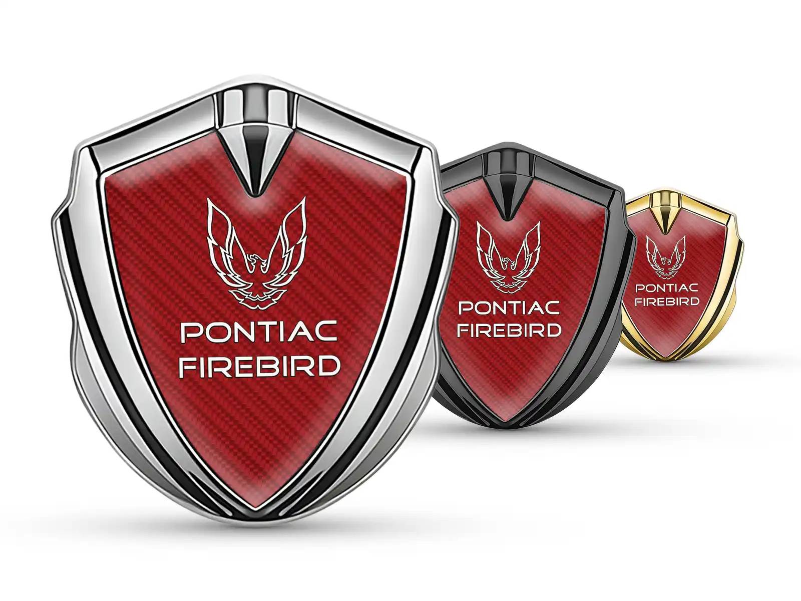 Pontiac Metal Emblem Badge Tuning Style Shiny